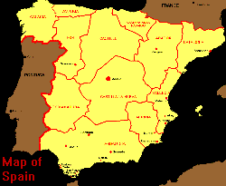 Map of Spain